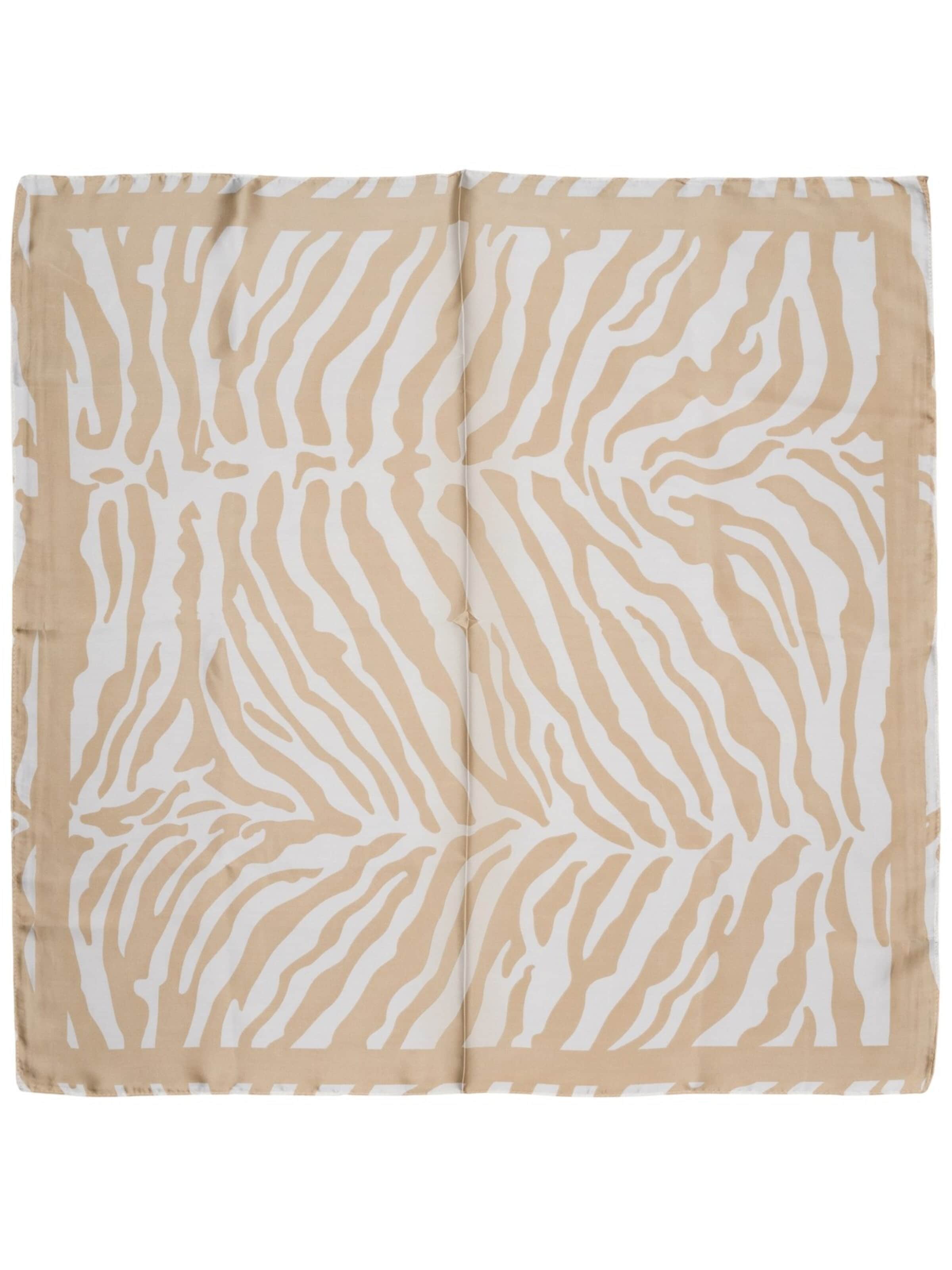 styleBREAKER Tuch 'Halstuch Zebra Muster Satin Optik'‌ in Braun