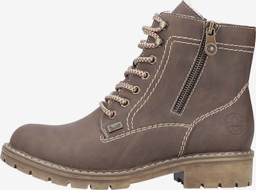 Rieker Lace-Up Ankle Boots in Brown