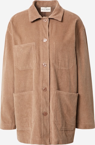 A LOT LESS Between-Season Jacket 'Cara' in Brown: front