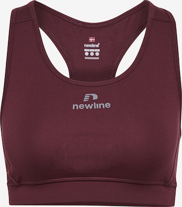 Newline Sport-BH 'Lean' in Braun: Vorderseite