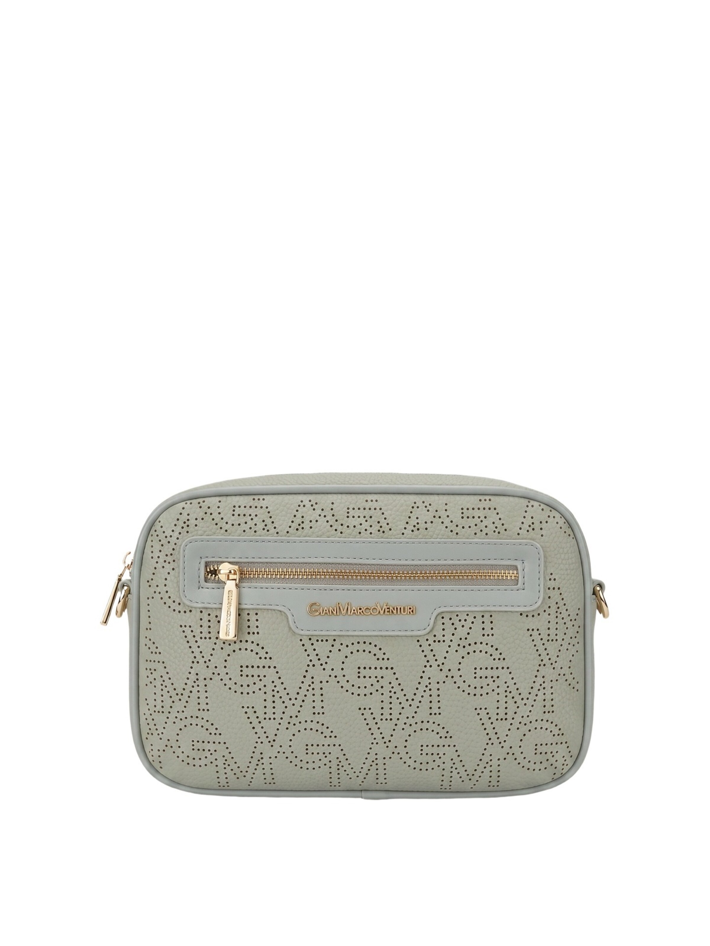 Borsa a tracolla 'Borsa a Tracolla Donna Gianmarco Venturi Ecopelle 27x19x11' di GianMarco Venturi in verde: frontale
