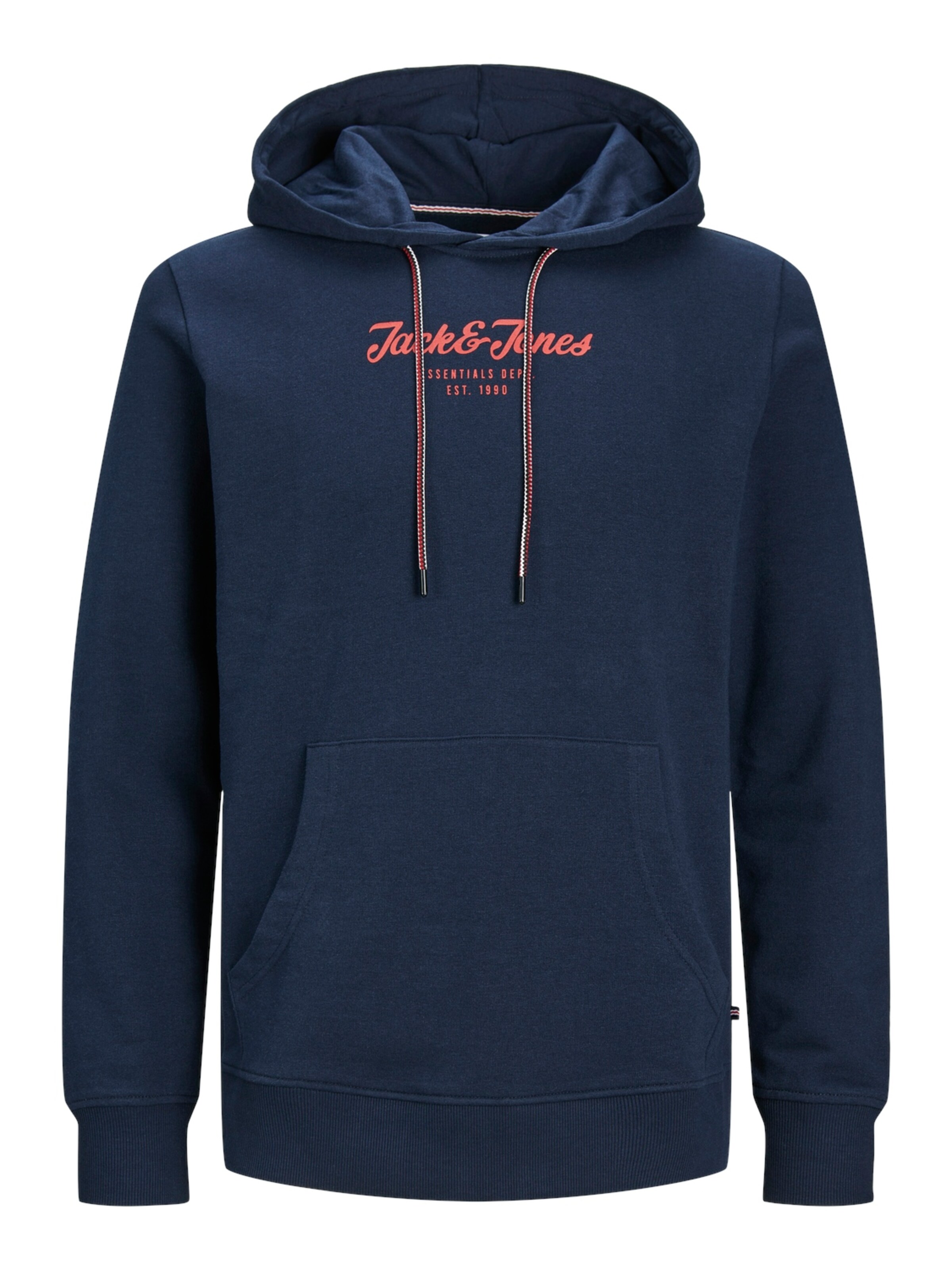 JACK & JONES Sweatshirt 'JJHenry' em S em marinho / melancia, Vista do artigo
