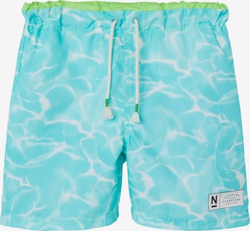 NAME IT Badeshorts 'ZAGLO' i blå: forside