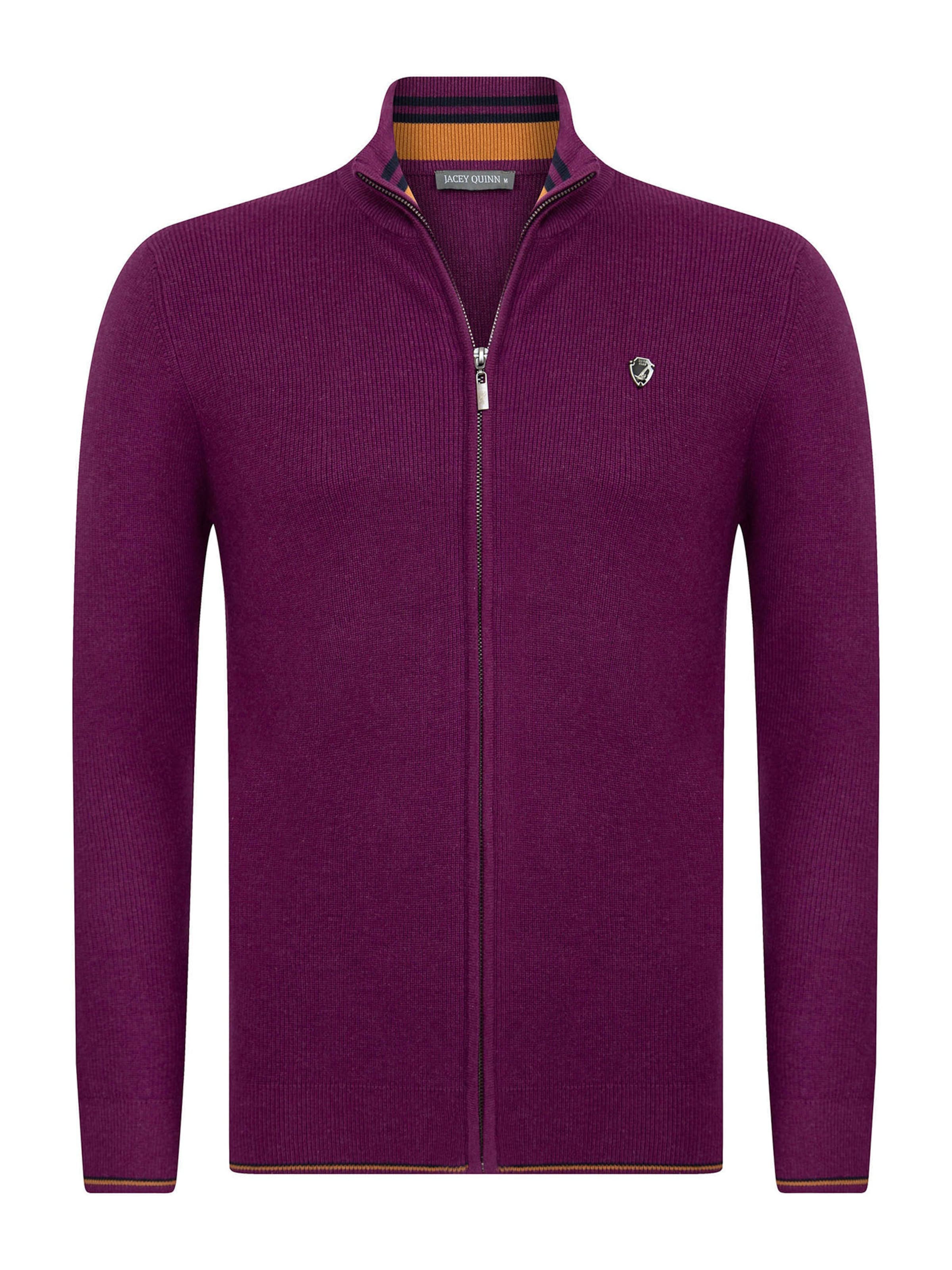 Jacey Quinn Вязаная кофта в Лиловый: спереди