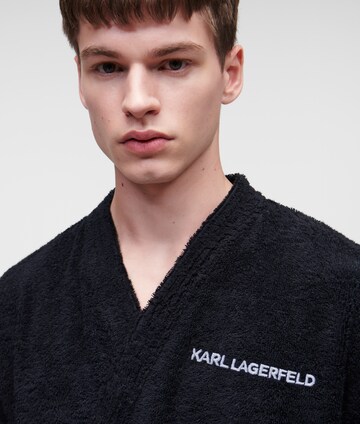 Karl Lagerfeld Hosszú fürdőköpeny 'Ikonik 2.0' - fekete