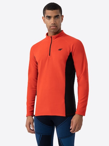 4F Športen pulover | rdeča barva: sprednja stran