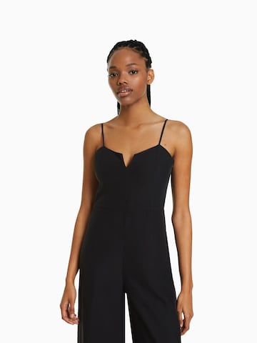 Bershka Jumpsuit in Black: front