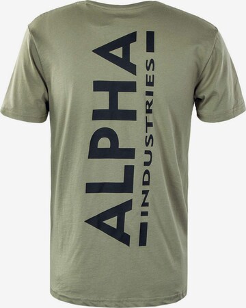 ALPHA INDUSTRIES T-Shirt in Grün: predná strana