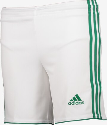 ADIDAS PERFORMANCE Regular Workout Pants in White: front