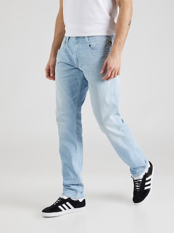 REPLAY Regular Jeans 'ANBASS' in Blauw: voorkant