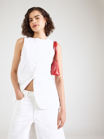 TOPSHOP - Chaleco para traje en blanco: frente