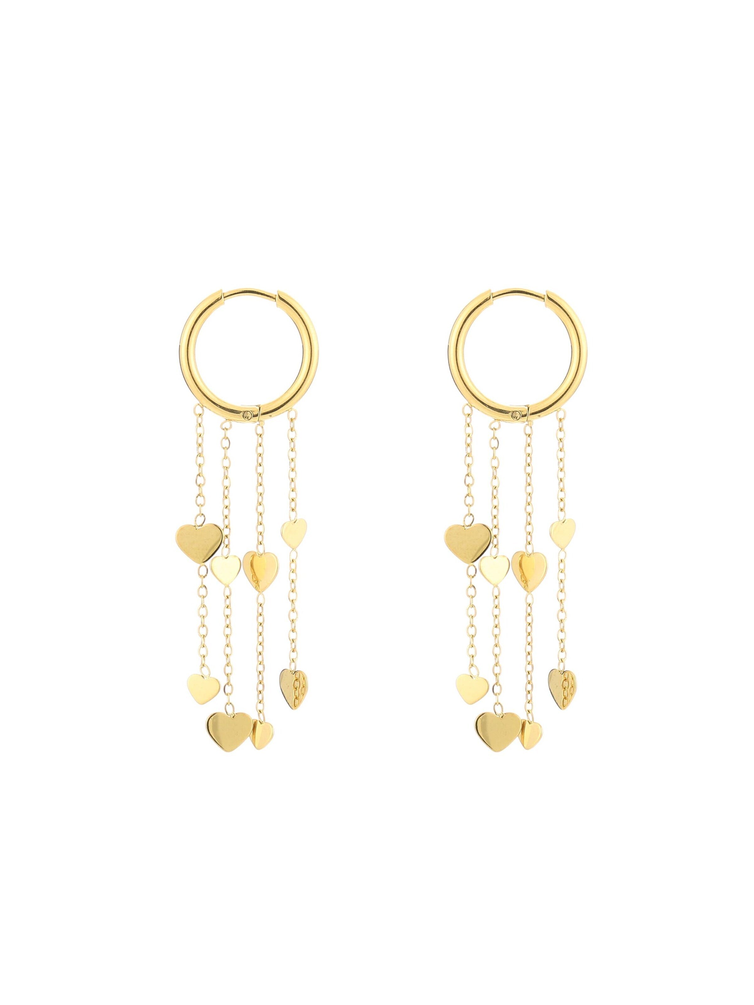 Cala Rose Ohrringe 'AYU'‌‌‌‌‌ in Gold: Vorderseite