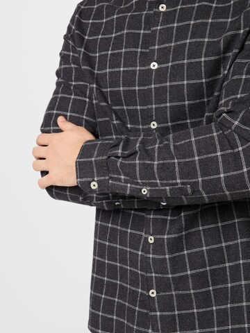 TOM TAILOR - Ajuste regular Camisa en negro