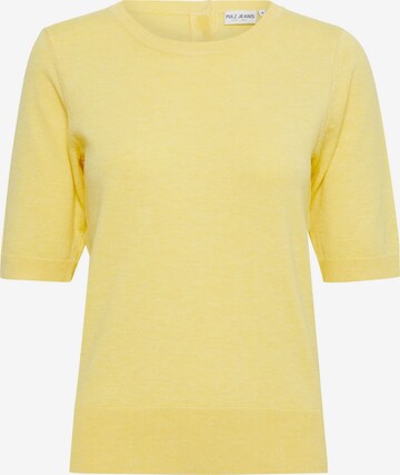 PULZ Jeans Sweater 'PZSARA' in Yellow: front