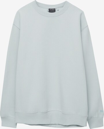 Sweat-shirt Pull&Bear en bleu : devant