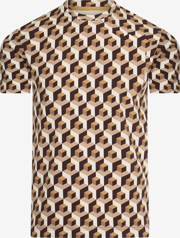 4funkyflavours Shirt 'Dear Mr. Man' in Brown: front