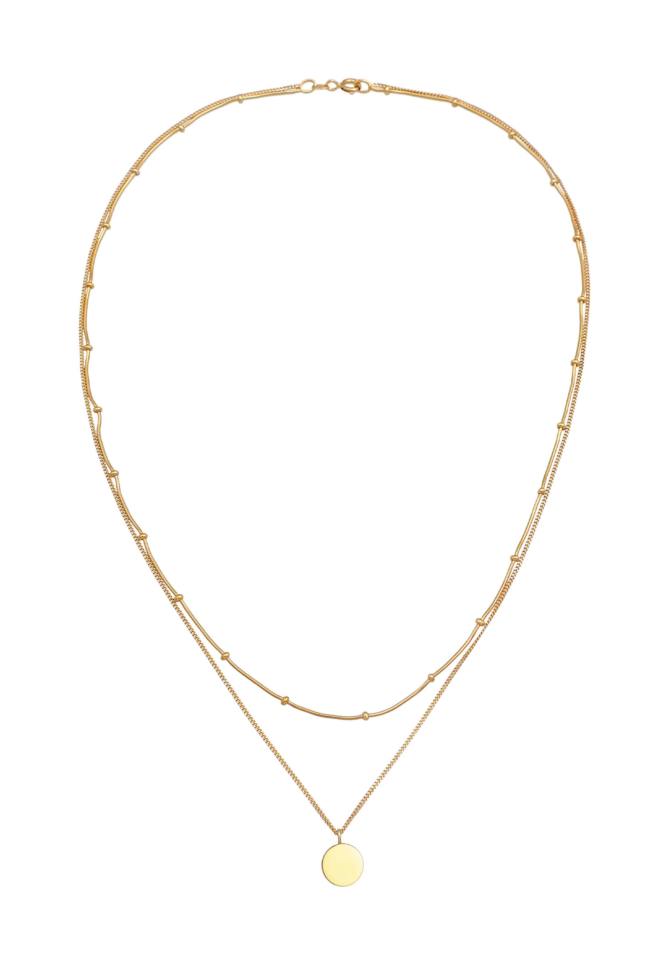 ELLI Kette in Gold: Vorderseite