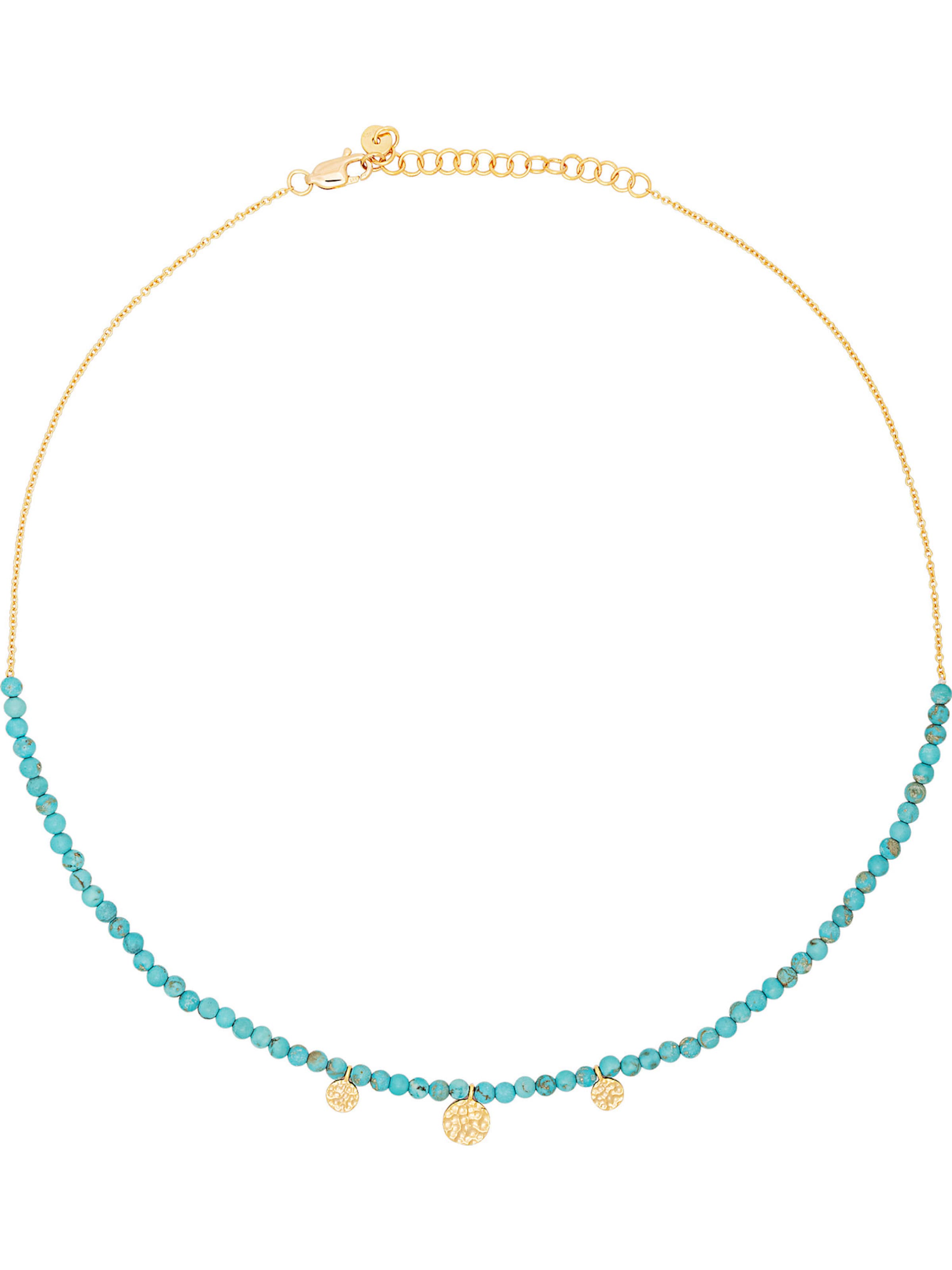 caï Kette in Blau: Vorderseite