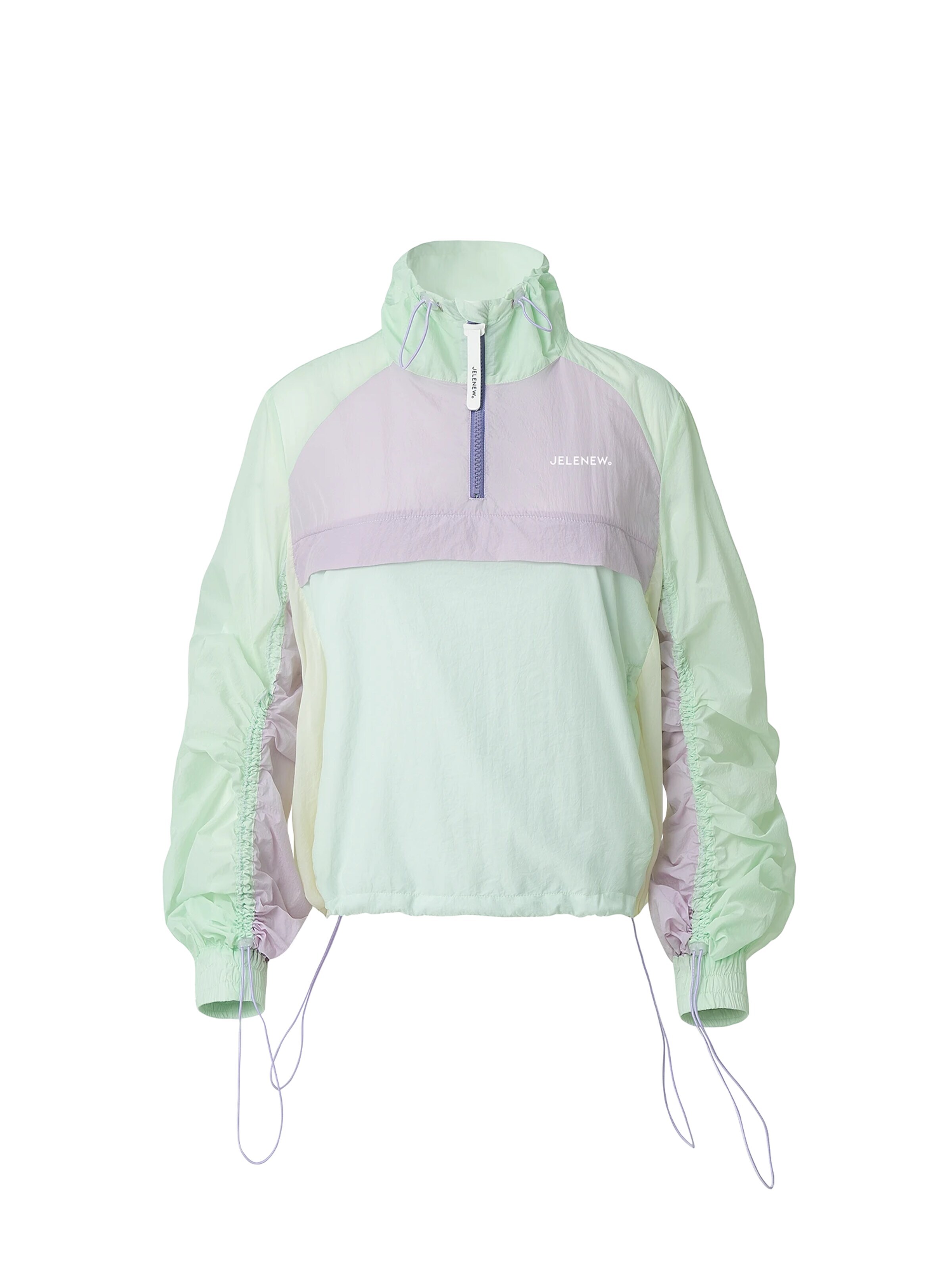Veste mi-saison 'Mont Blanc Half Zip Jacket' Jelenew en vert : devant