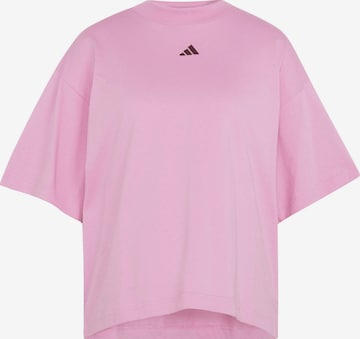 ADIDAS SPORTSWEAR - Camisa funcionais 'Studio' em rosa: frente