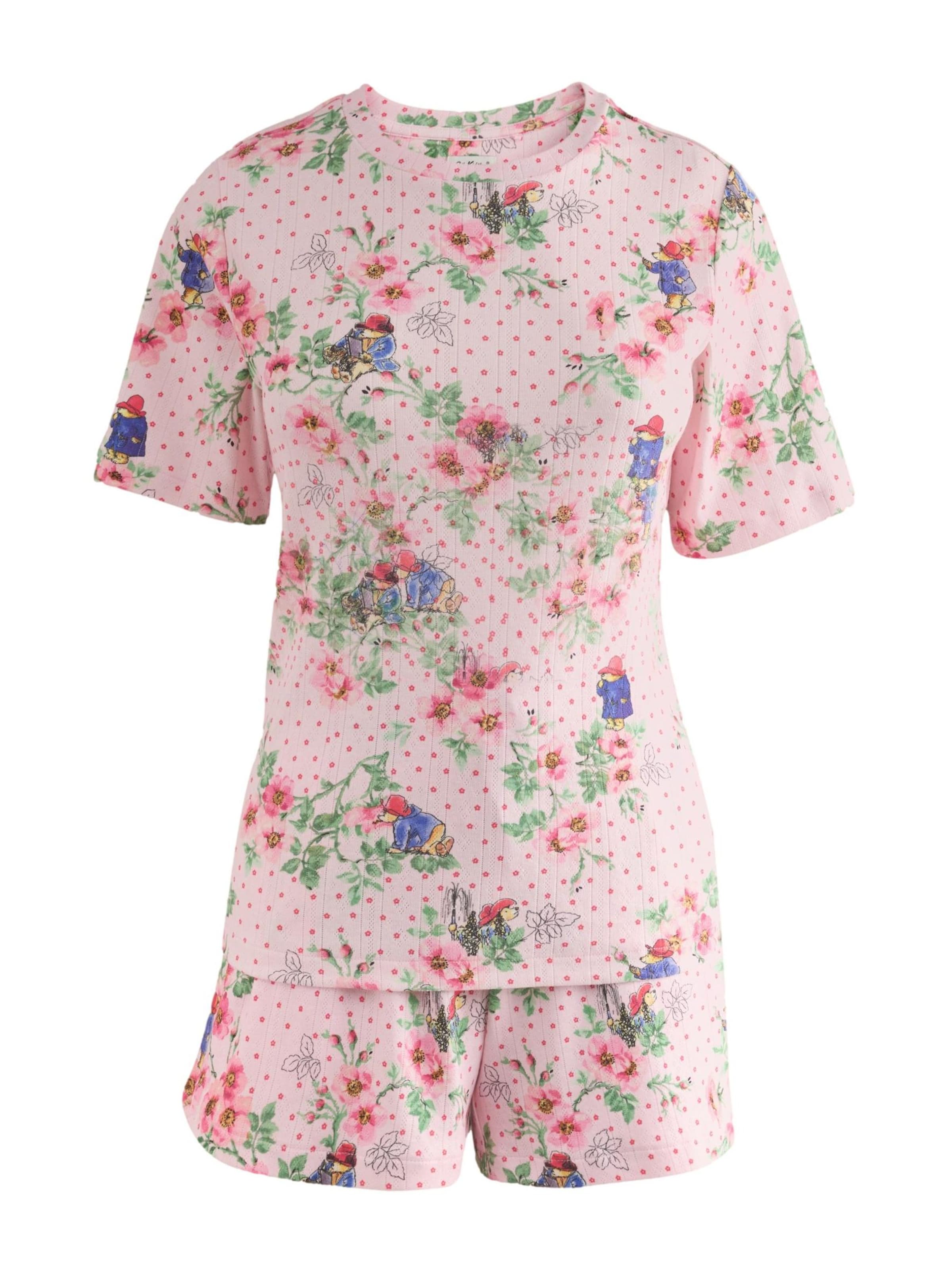 Cath Kidston - Pijama de pantalón corto en rosa: frente