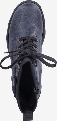 Rieker Lace-Up Boots in Blue