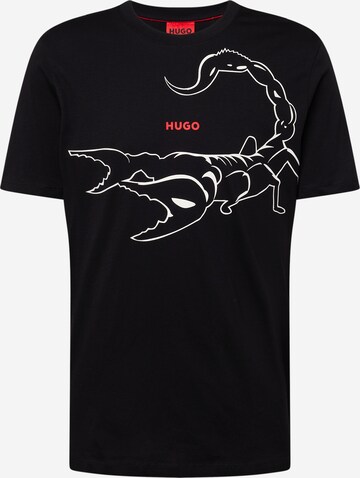 HUGO Shirt 'Darpione' in Black: front