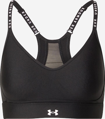 UNDER ARMOUR Bustier Sport bh 'Infinity' in Zwart: voorkant