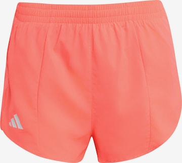Pantaloni sport 'ADIZERO' de la ADIDAS PERFORMANCE pe roz: față