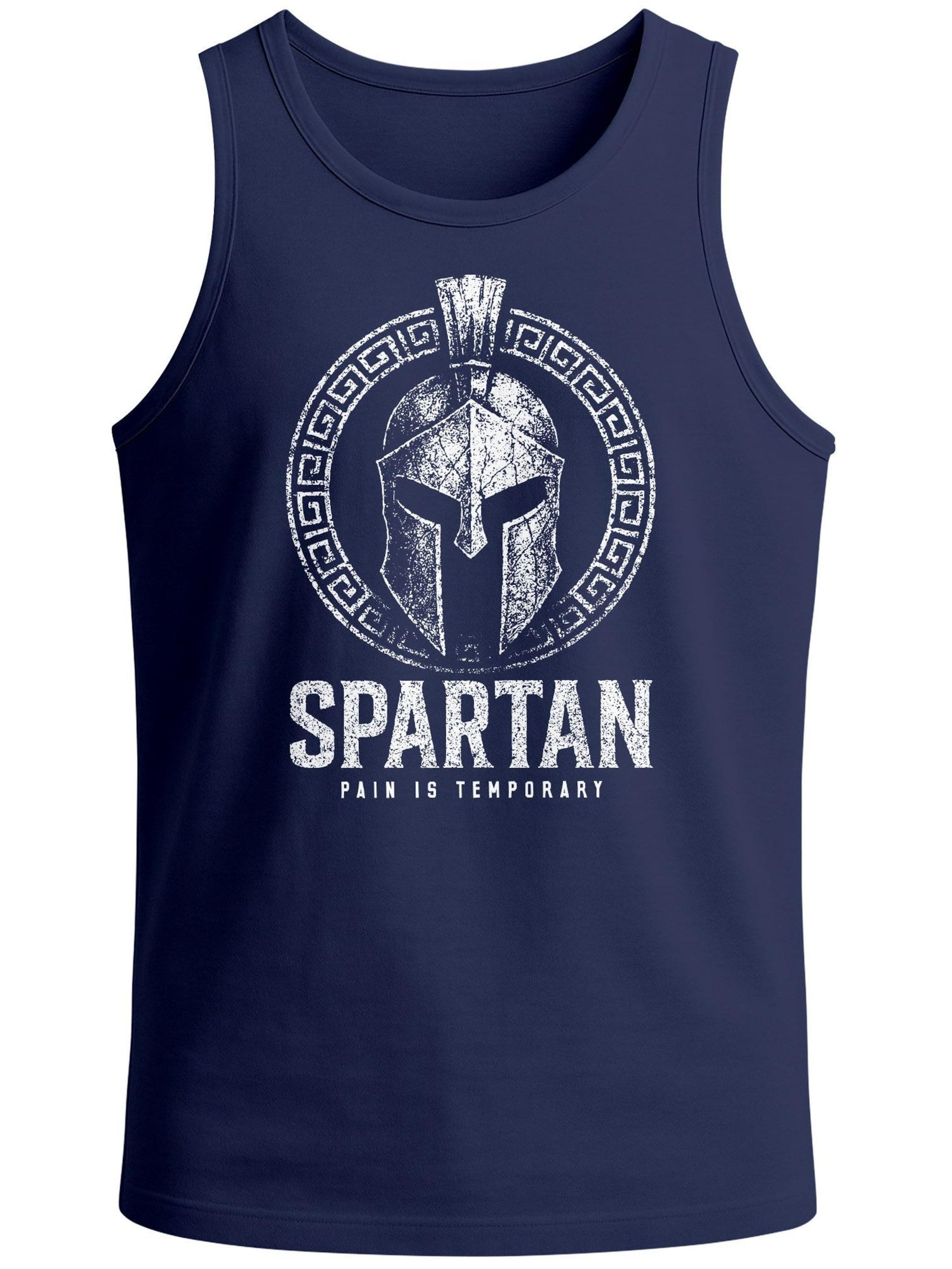 Neverless Shirt 'Spartan'‌‌‌‌‌‌‌‌‌ in Blau: Vorderseite