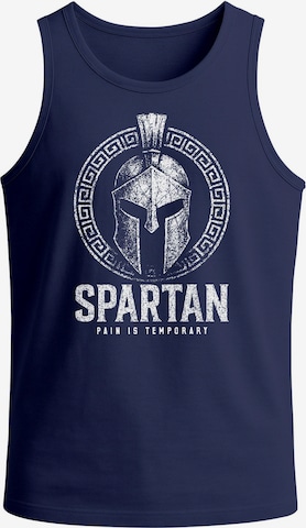 Neverless Shirt 'Spartan' in Blue: front