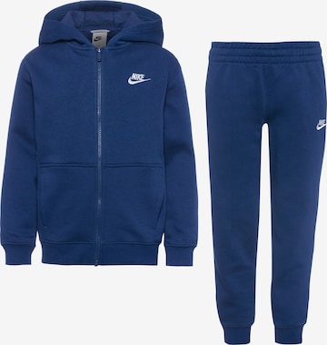 Nike Sportswear Joggingpak 'Club' in Blauw: voorkant