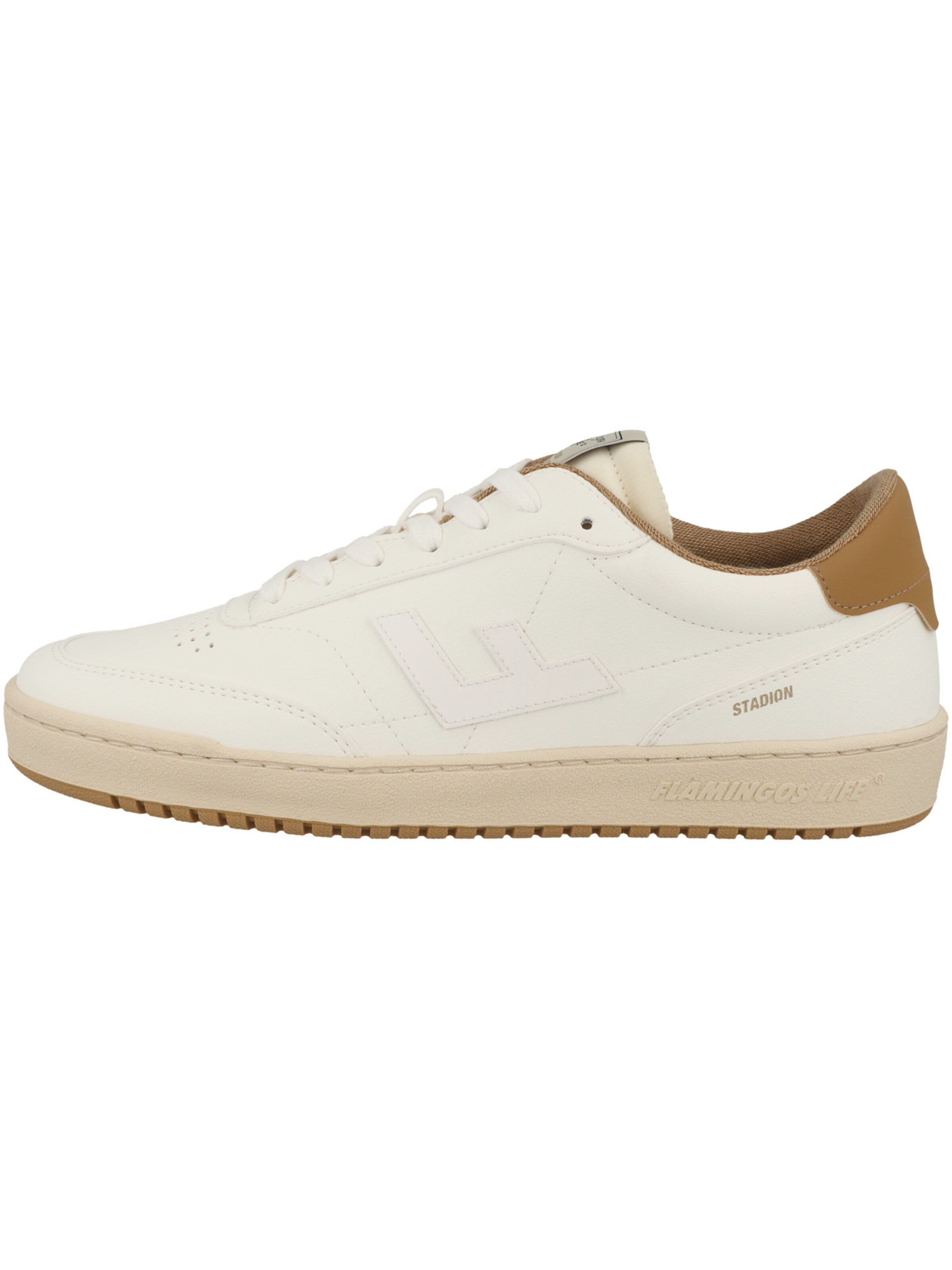 Baskets basses 'Stadion' Flamingos Life en blanc