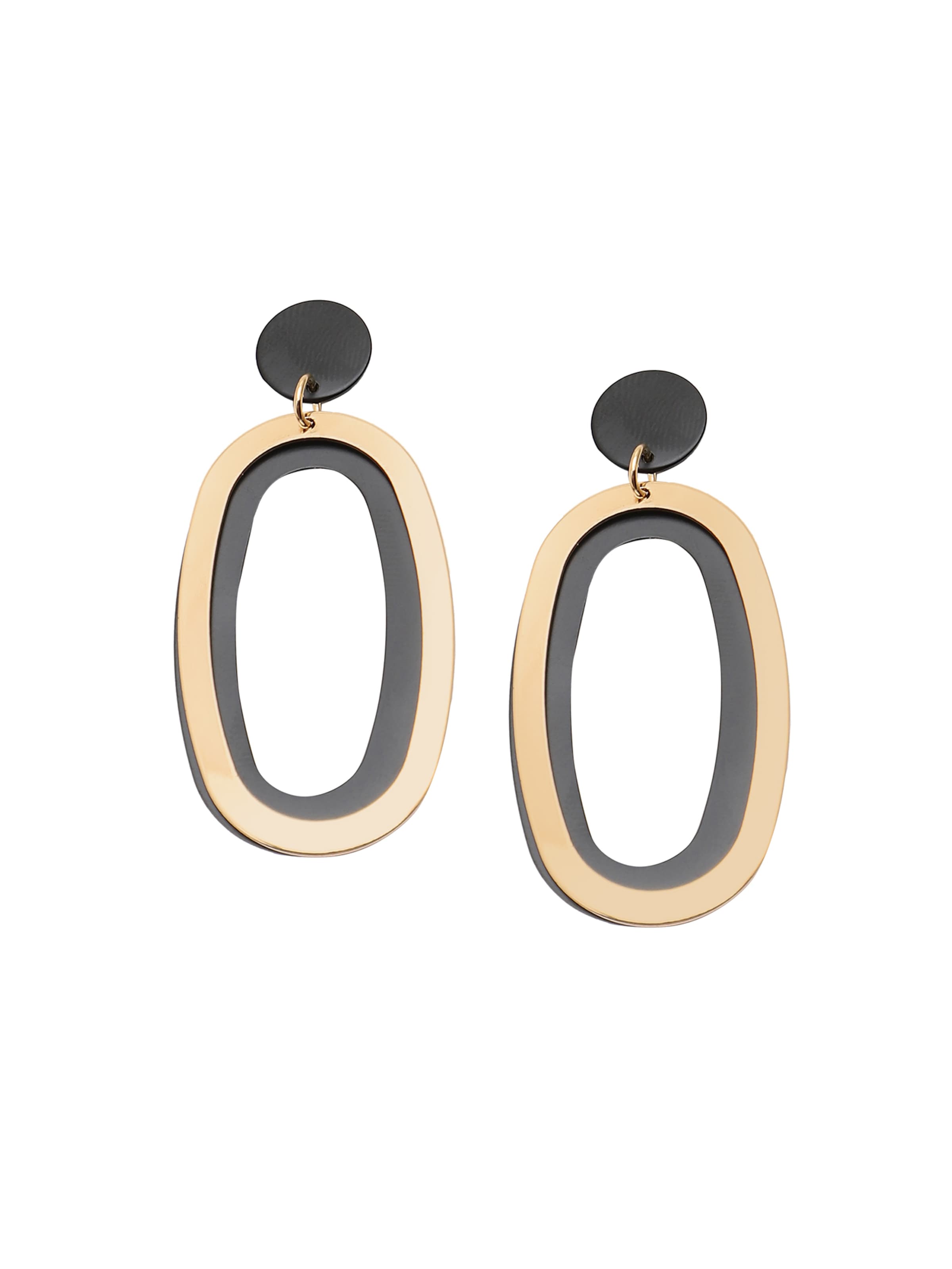 SOHI Náušnice 'Aminah' - Zlatá: predná strana