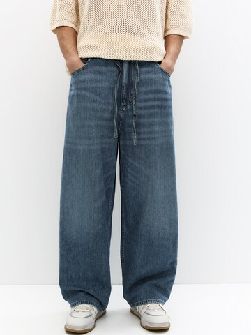 Baggy Jean Pull&Bear en bleu : devant