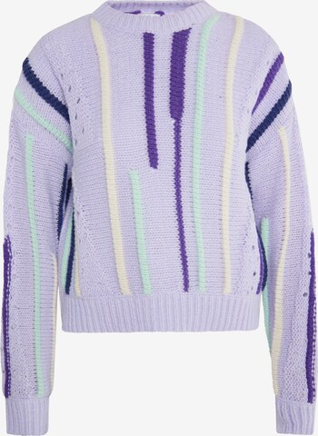 IZIA - Pullover 'Hoona' em roxo: frente