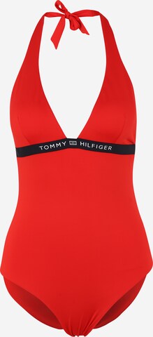 Tommy Hilfiger Underwear Trojúhelníková Plavky – červená: přední strana