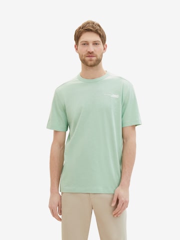 T-Shirt TOM TAILOR en vert : devant