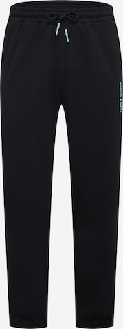 SCOTCH & SODA Tapered Trousers in Black: front