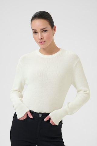 Kaffe Pullover 'Vera' i hvid: forside