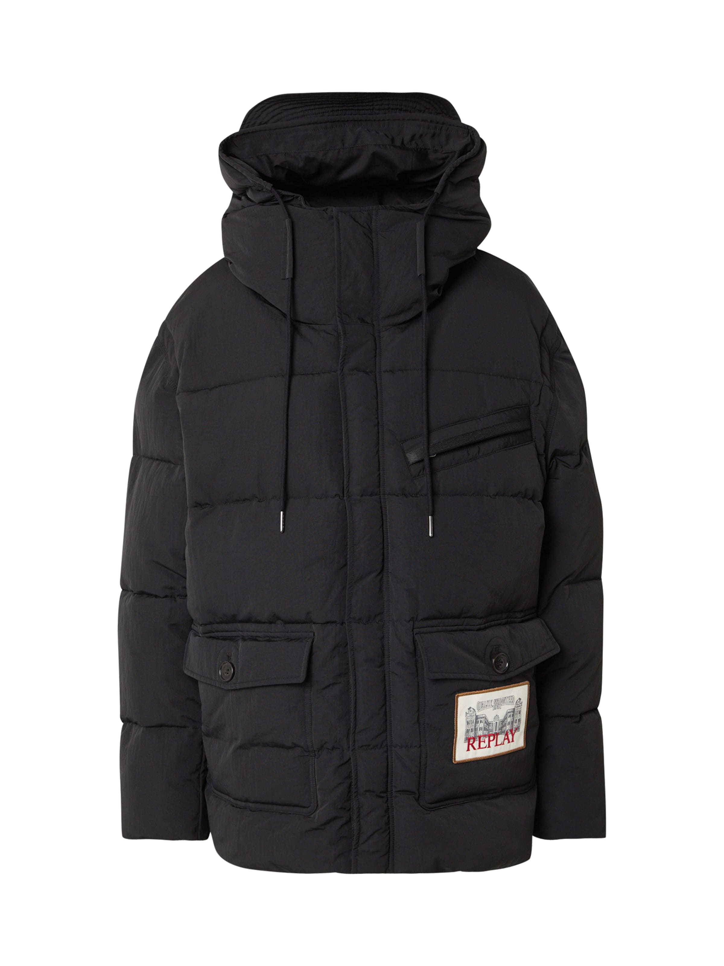 REPLAY Зимняя куртка в Черный: спереди