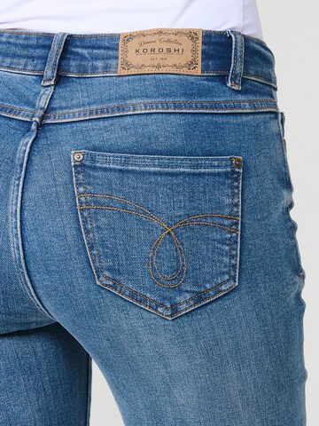 KOROSHI Bootcut Džínsy - Modrá