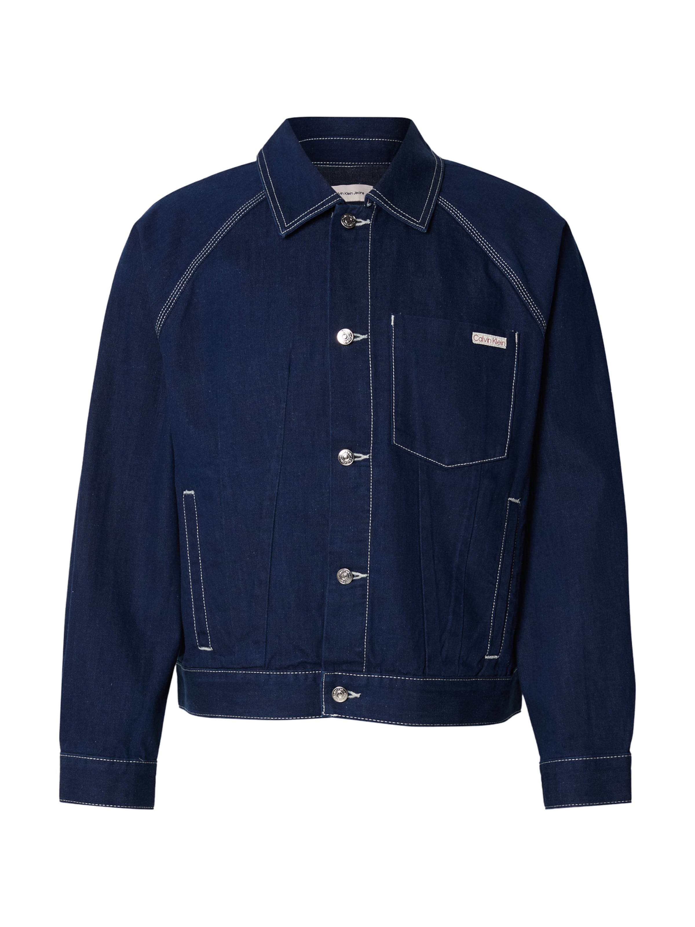 Calvin Klein Jeans Tussenjas in Blauw: voorkant