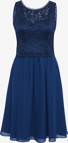 Robe de cocktail Vera Mont en bleu : devant