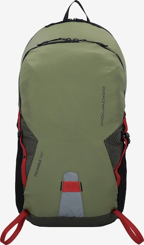 Piquadro Backpack 'Foldable ' in Green: front