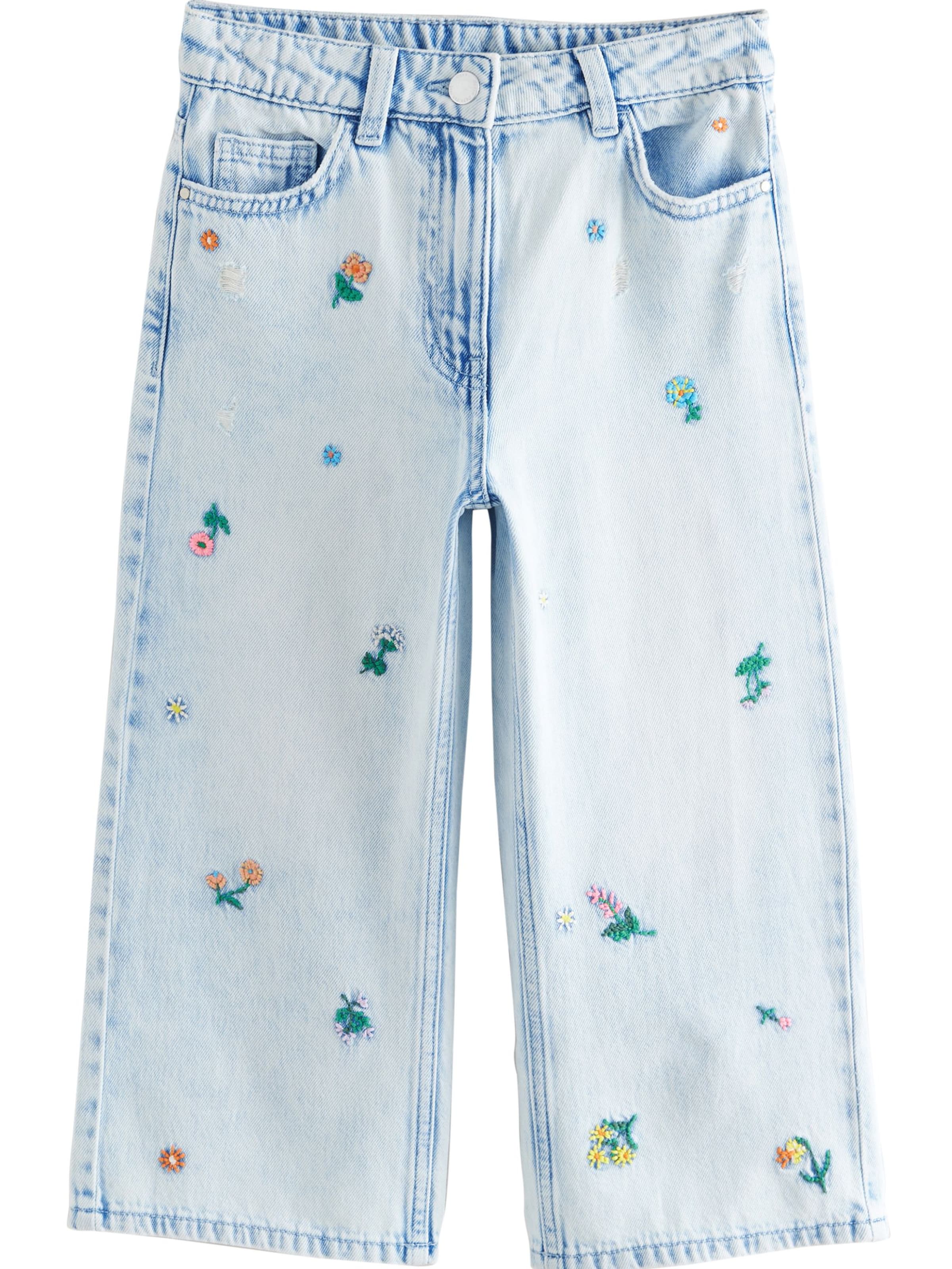 Next Wide Leg Jeans i blå: forside