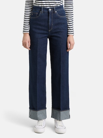 TOM TAILOR DENIM Wide leg Jeans 'Linou' in Blue: front