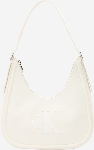 Calvin Klein Schultertasche in Weiß: Vorderseite