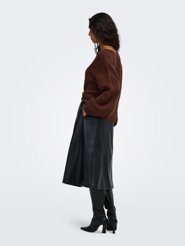 JDY Sweater 'JDYDINEA' in Brown