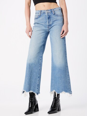 Wide Leg Jean 'THE TOMCAT' MOTHER en bleu : devant